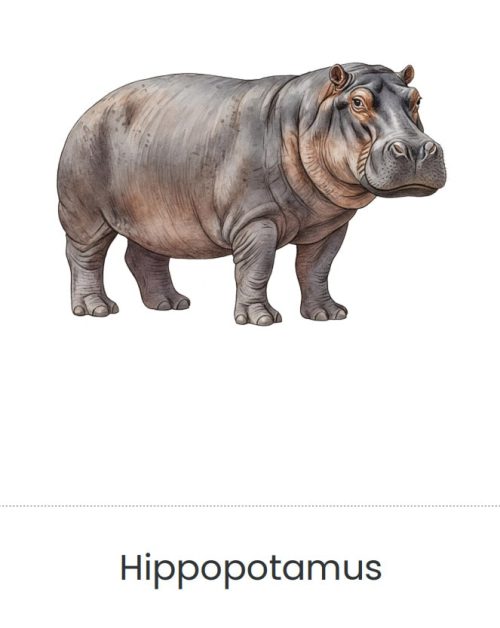 3-Part Cards – Africa Animals